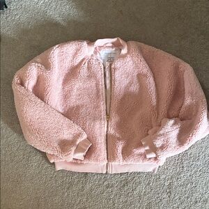 Janie and Jack Pink Sherpa Jacket